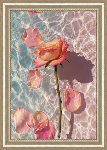Rose in Water IV | Floral Wellness Wall Art