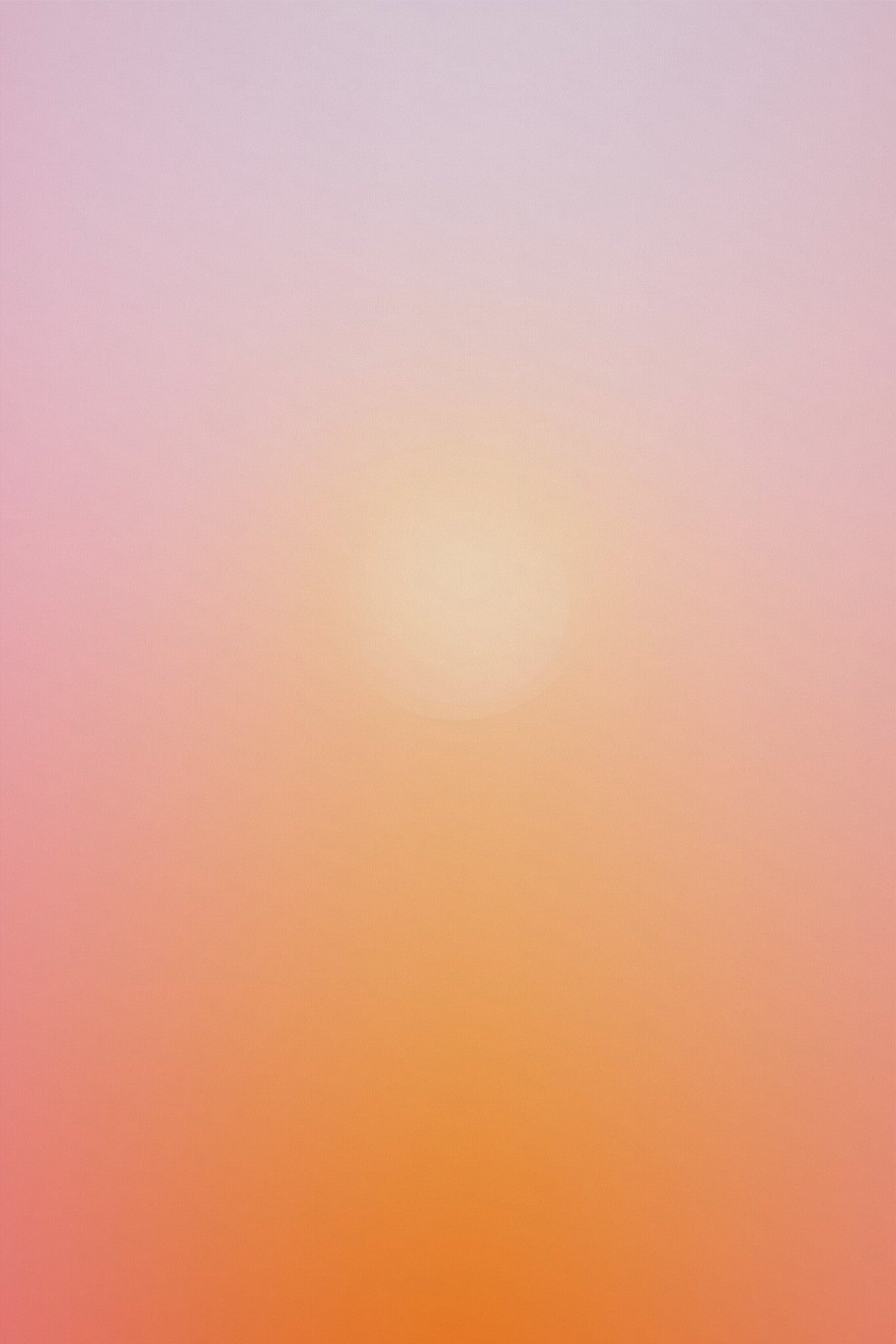 Golden Hour: soft lavender fading through peach to glowing amber, chakra aura canvas art