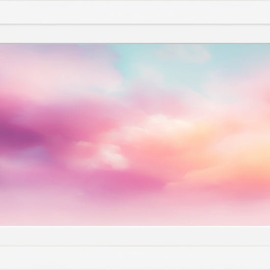 Candy Clouds: dreamy pastel cloudscape in pink, peach, and aqua, white framed art print