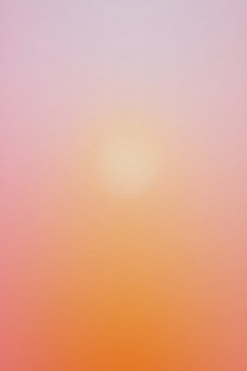 Golden Hour: soft lavender fading through peach to glowing amber, chakra aura canvas art