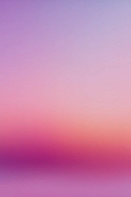 Rose Horizon: lilac fading through dusty rose to a magenta horizon, chakra aura canvas