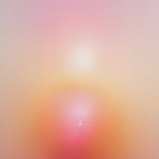 Sacred Flame: magenta and coral aura gradient rising into soft lavender, chakra canvas art