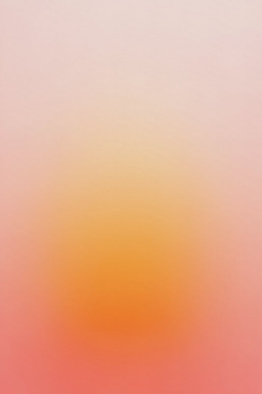 Solar Bloom: warm blush to amber and marigold aura gradient, solar plexus chakra canvas