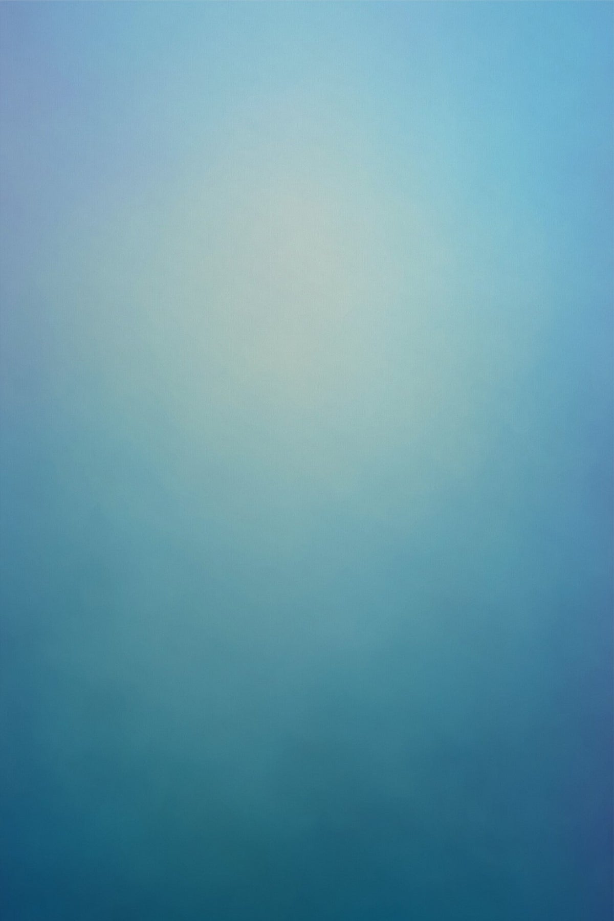 Tidal Song: sea glass green and deep marine blue aura gradient, throat chakra canvas art